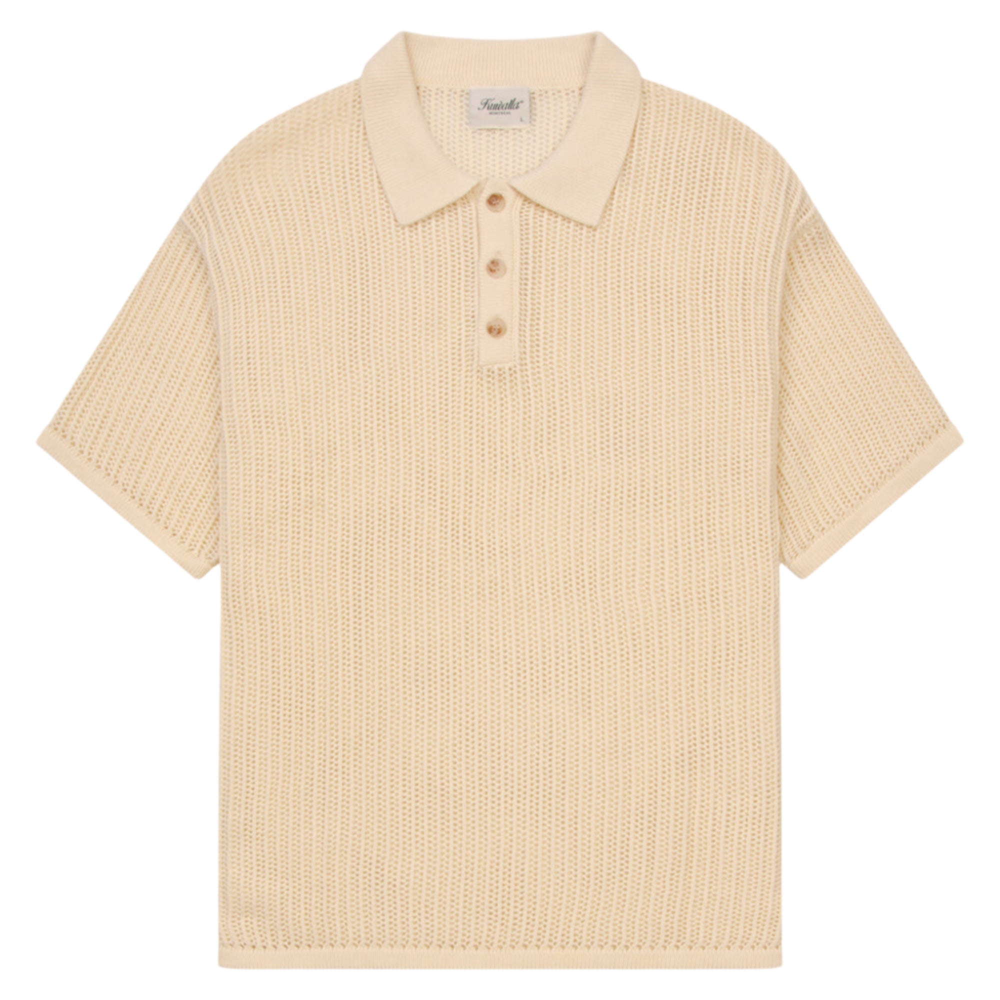 Cream Knitted Polo