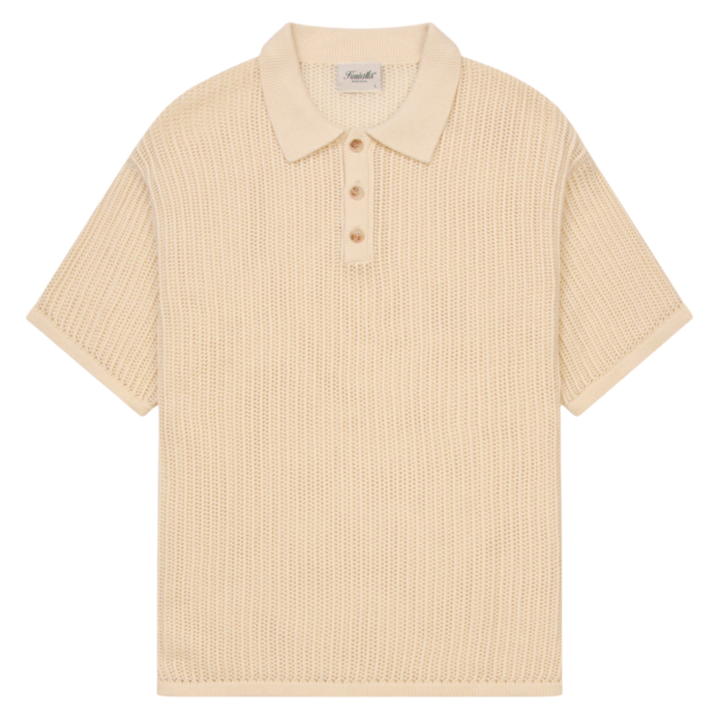 Cream Knitted Polo