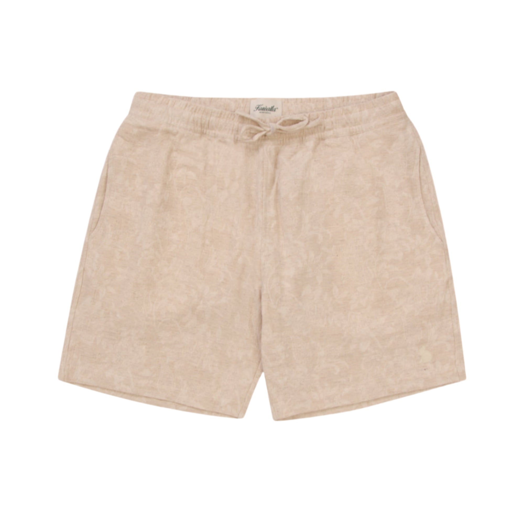 Natural Jacquared Linen Short