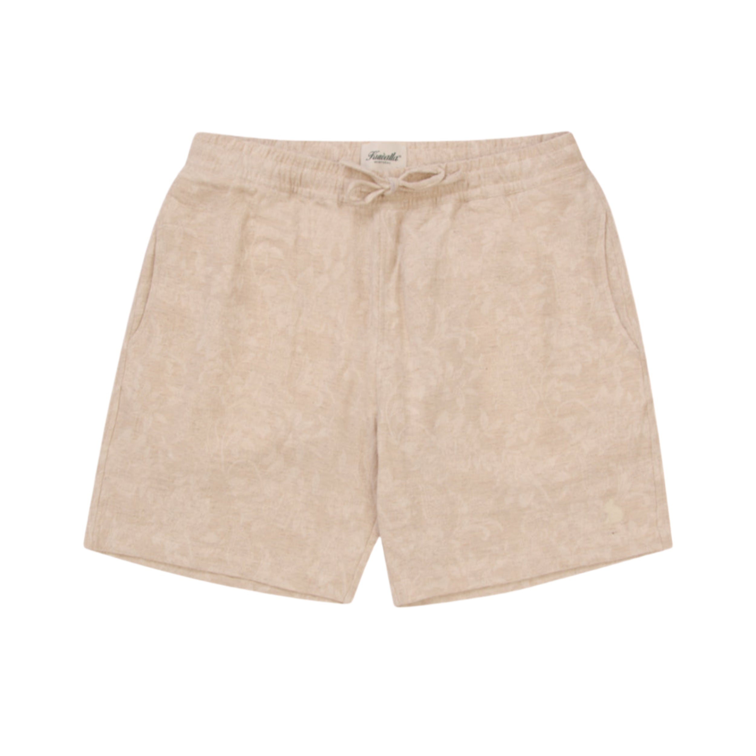 Natural Jacquared Linen Short