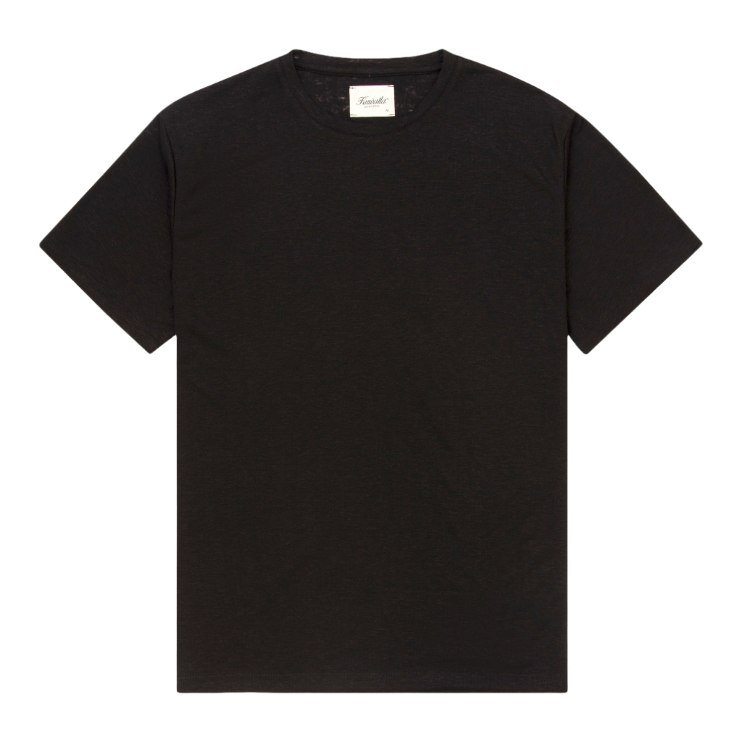 Black Linen Essential Tee
