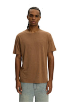 Brown Linen Essential Tee