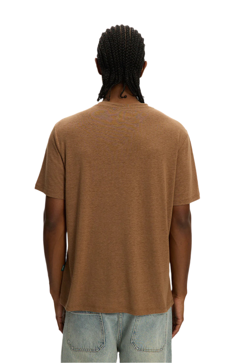 Brown Linen Essential Tee
