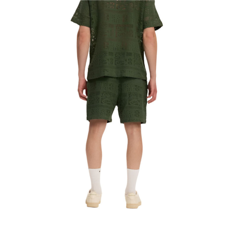 Green Crochet Shorts