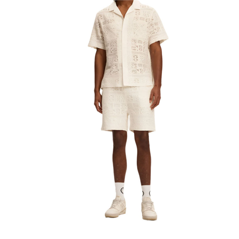 White Crochet Shorts