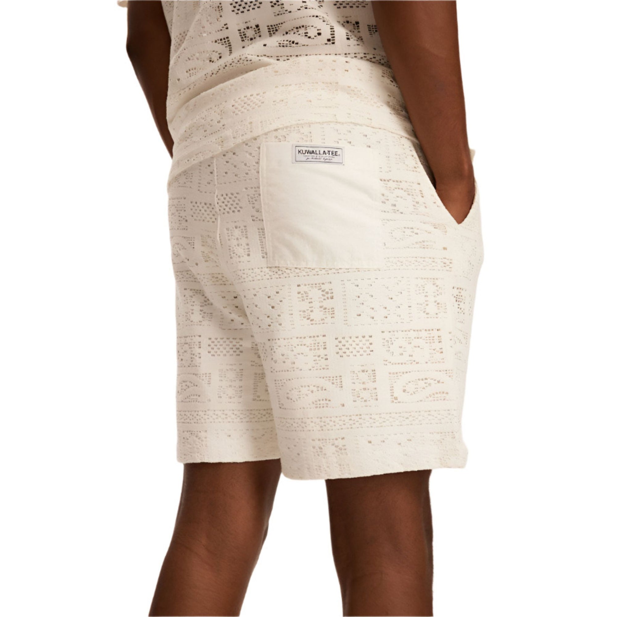 White Crochet Shorts