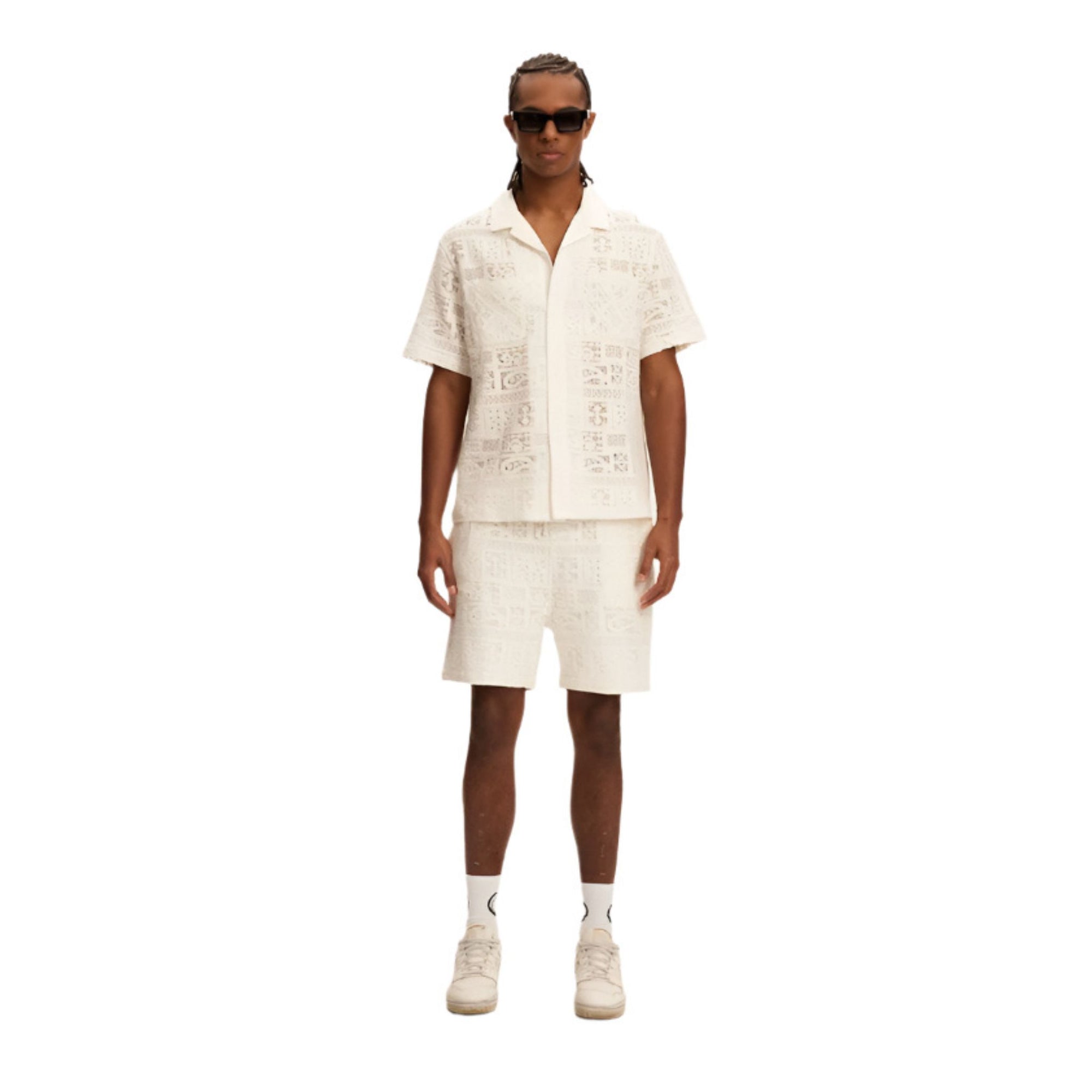 White Crochet Shorts
