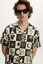 Mediterranean Black Beach Shirt