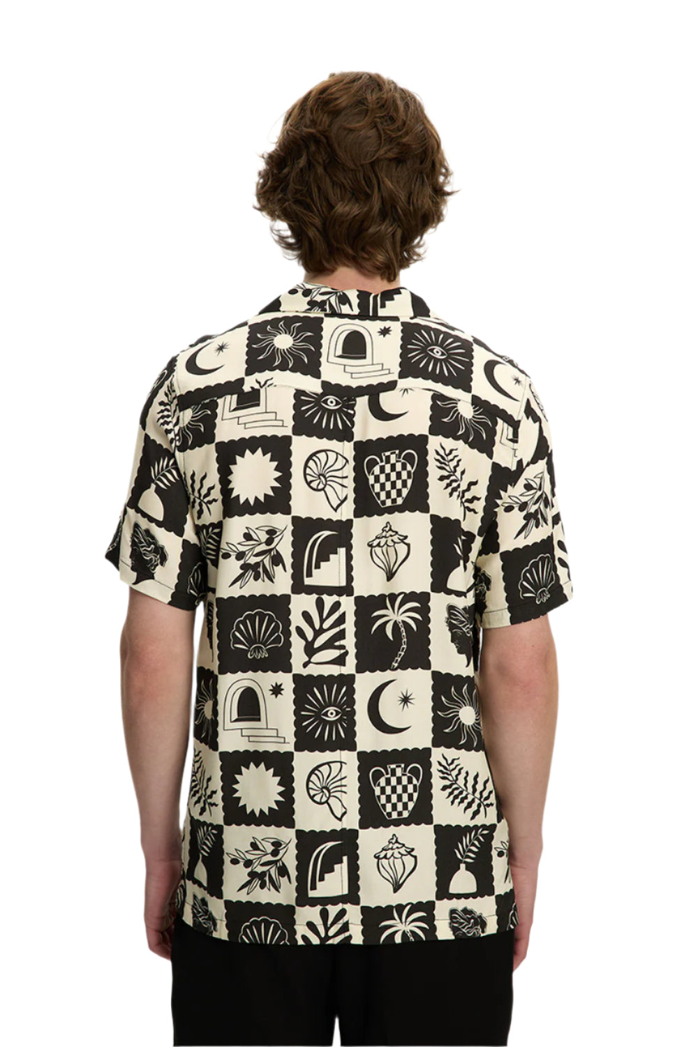 Mediterranean Black Beach Shirt
