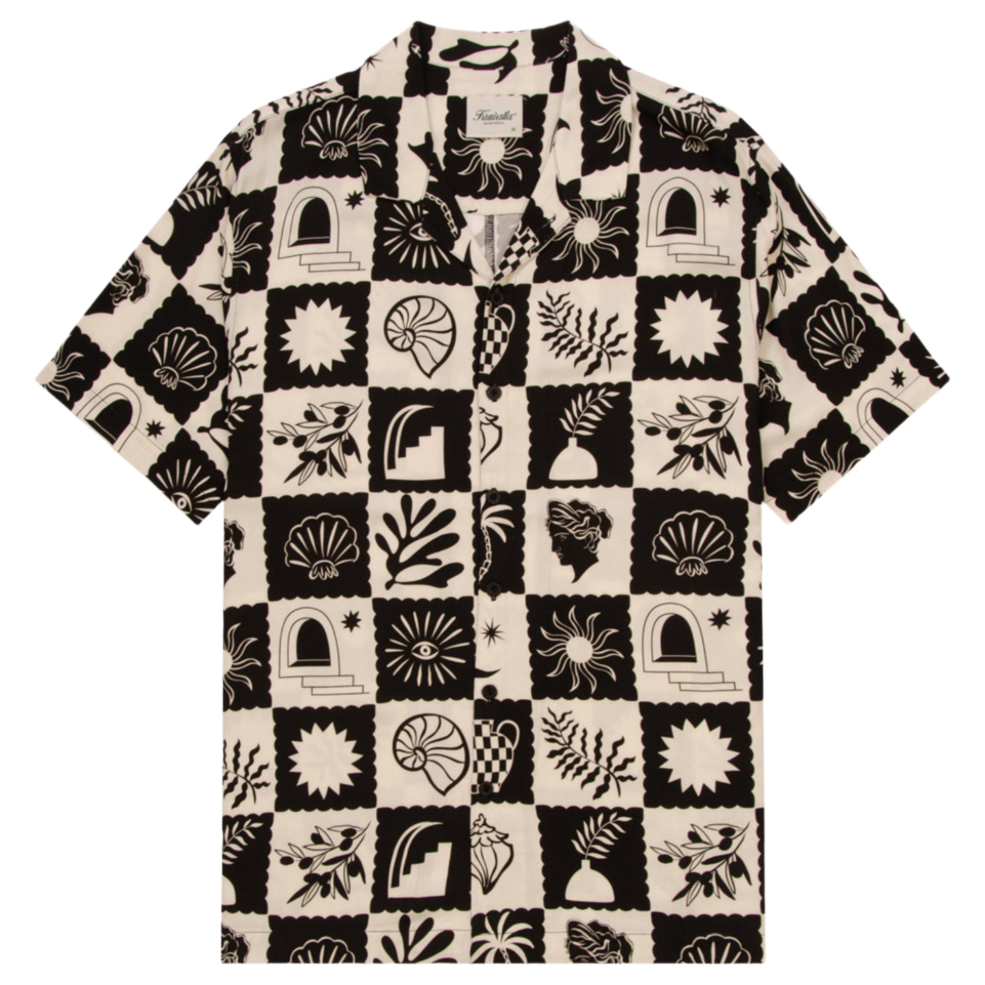 Mediterranean Black Beach Shirt