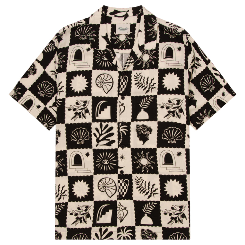 Mediterranean Black Beach Shirt