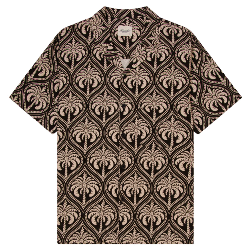 Damask Palm Linen Printed Yacht Shirt 2.0