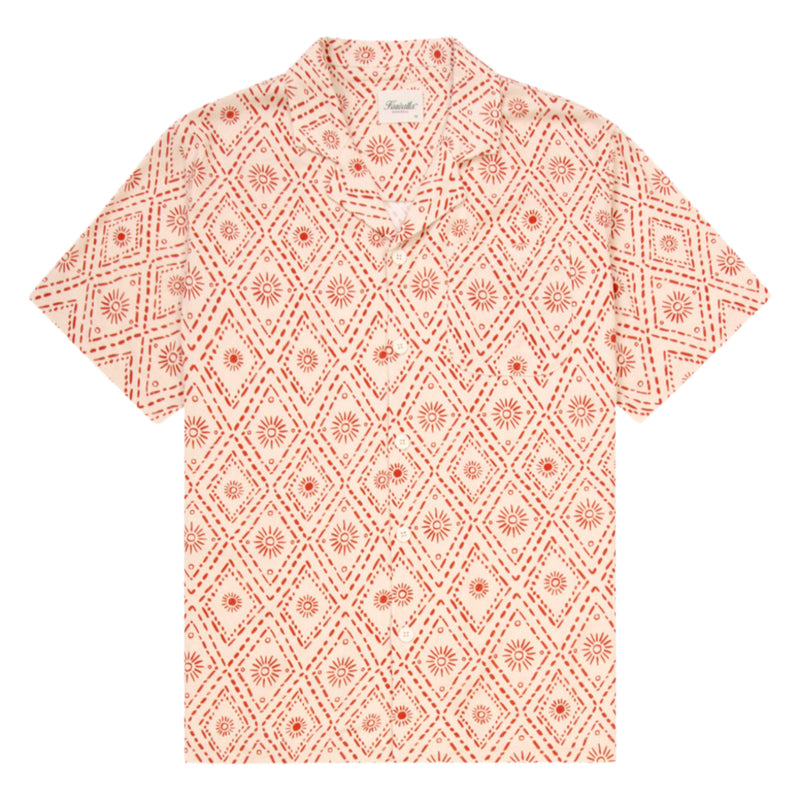 Geometric Sun Linen Printed Yacht Shirt 2.0