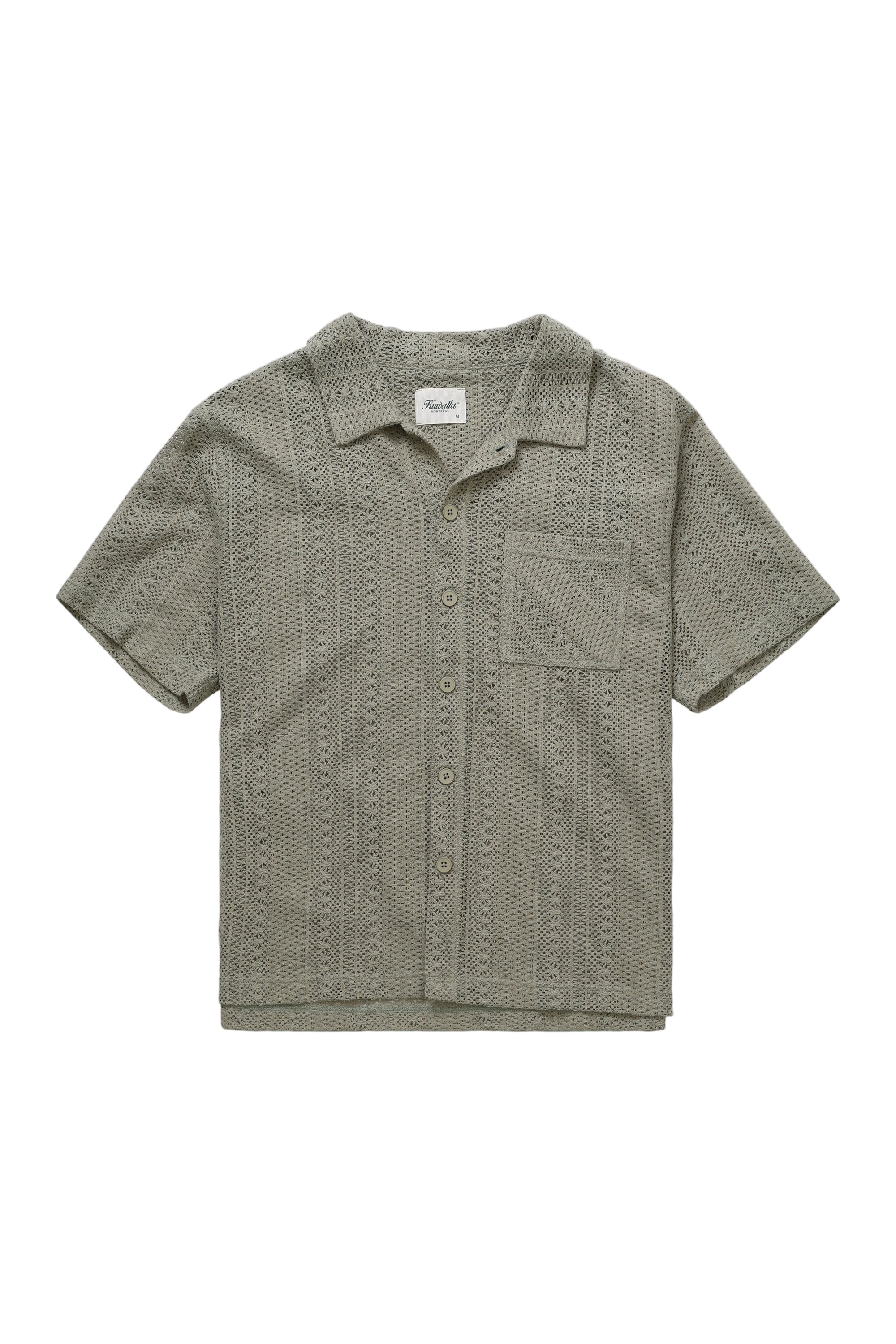 Chemise en crochet à boîte - Sauge
