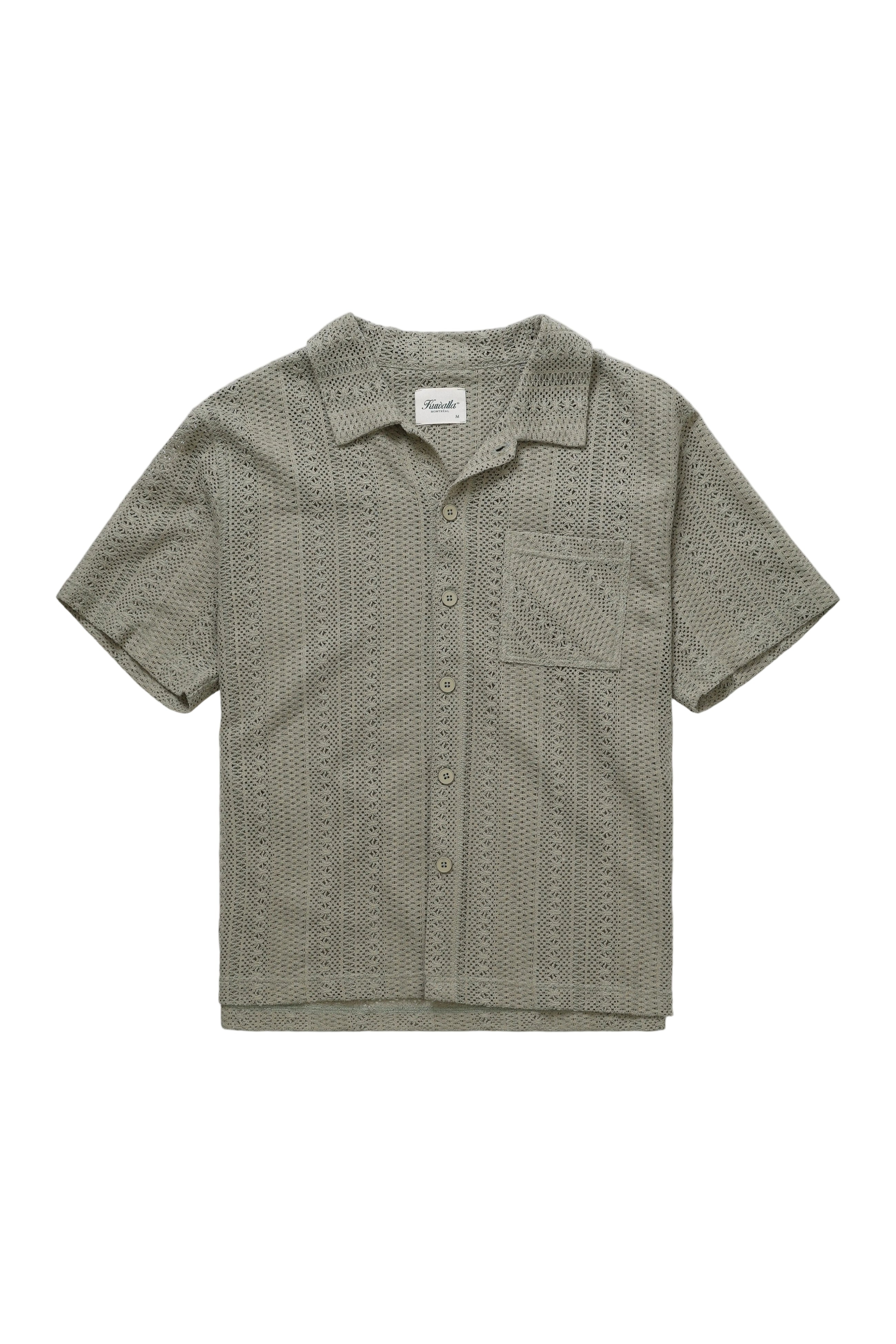 Chemise en crochet à boîte - Sauge
