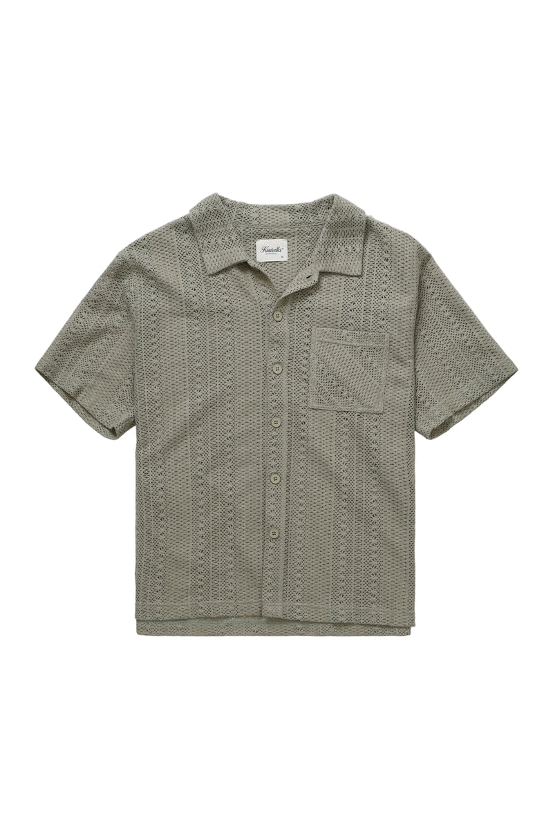 Chemise en crochet à boîte - Sauge