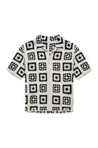 Knitted Quilt Shirt - White