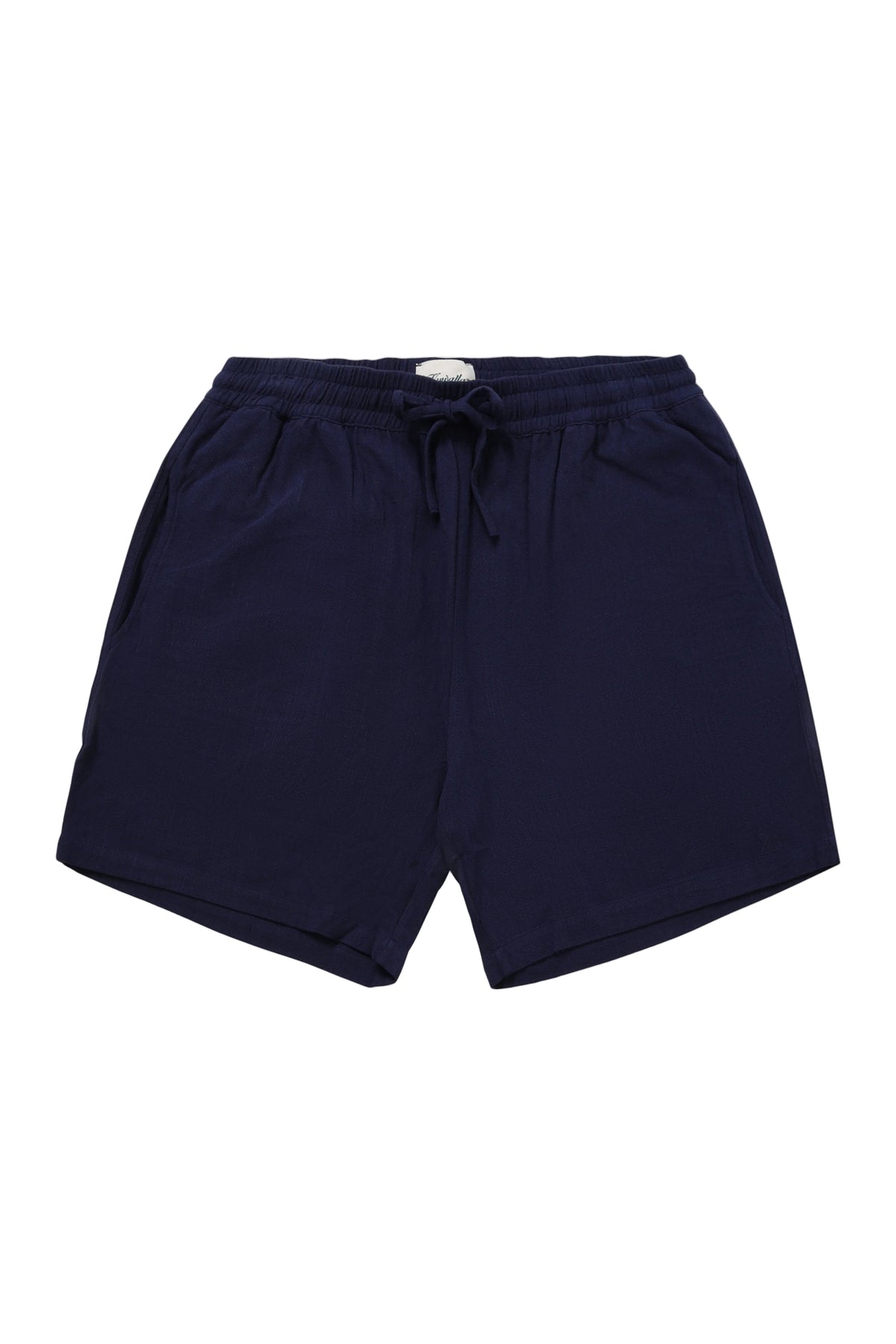 Short en lin - Bleu marine