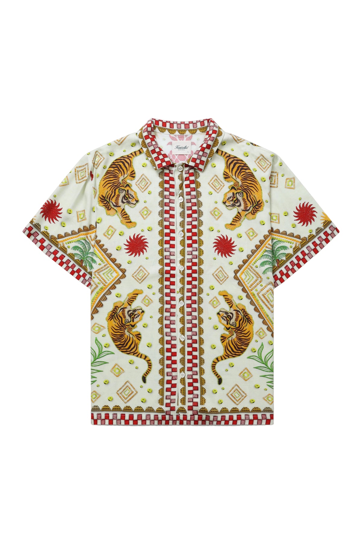 Beach Shirt - Tiger Cream-1