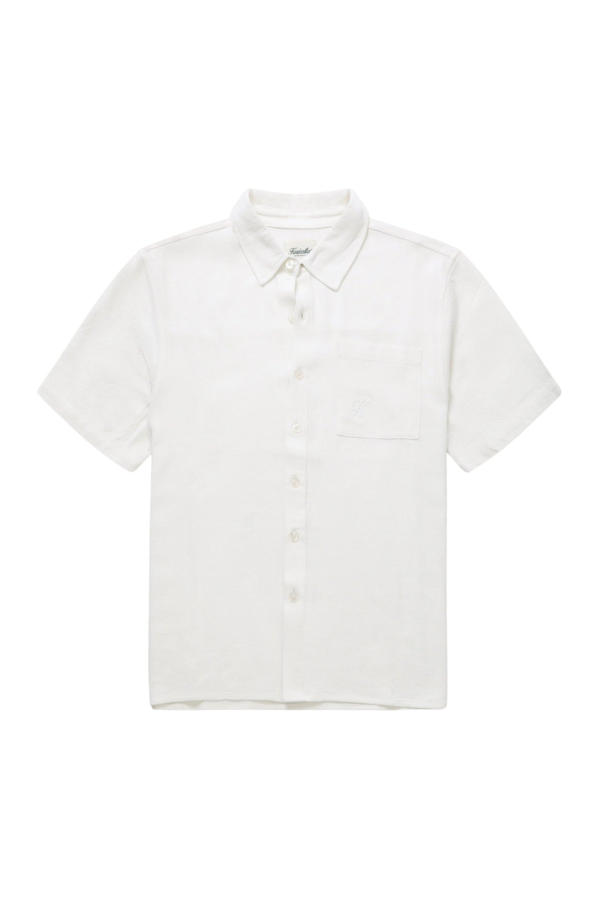 Linen Shirt - Flat White-1