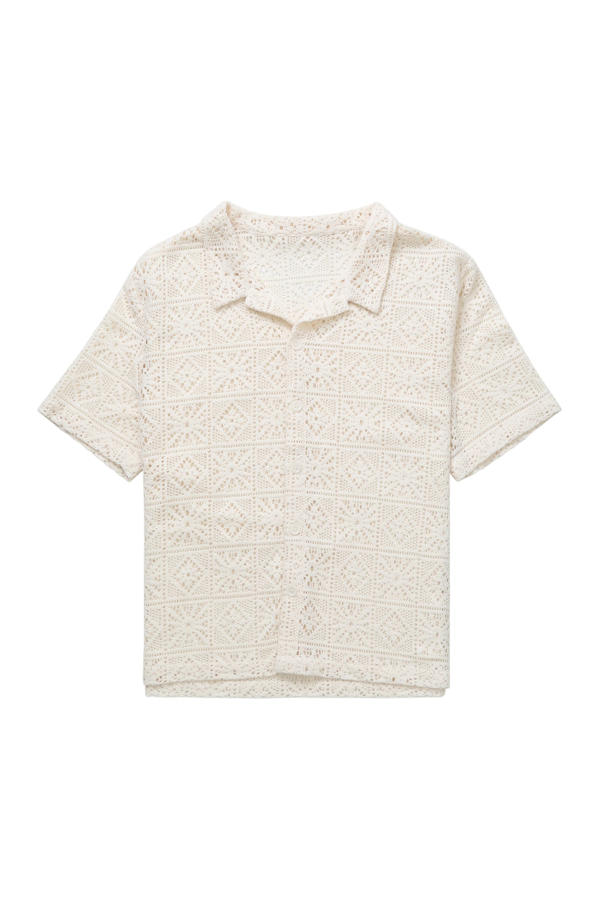 Lace Shirt - White