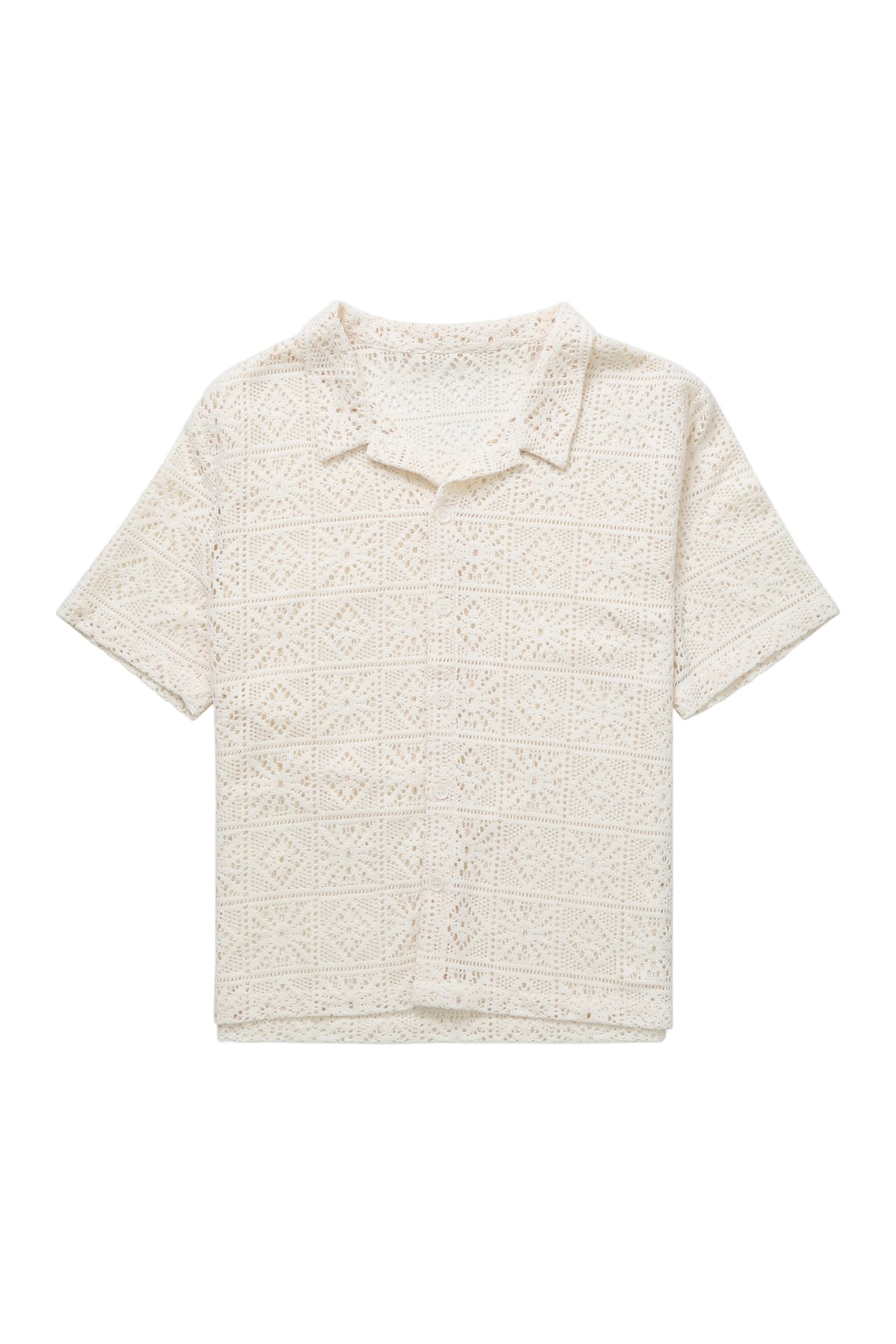 Lace Shirt - White-1