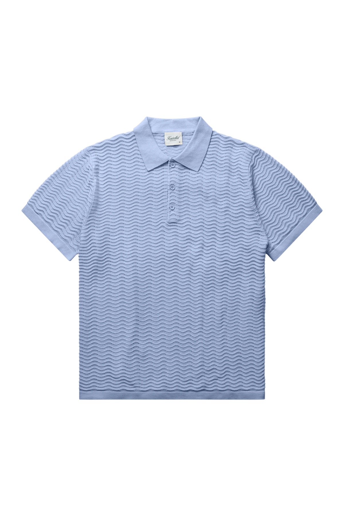 Wave Knit Polo - Rain Washed