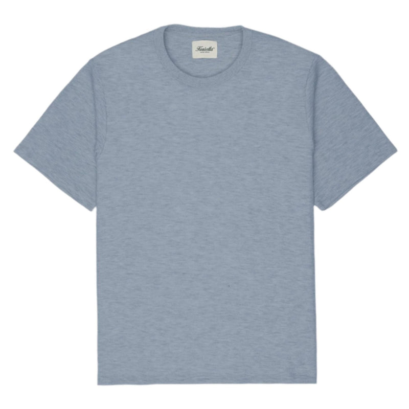 Blue Boxy Waffle T-Shirt