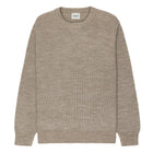 Marled Beige Knit Cew Neck