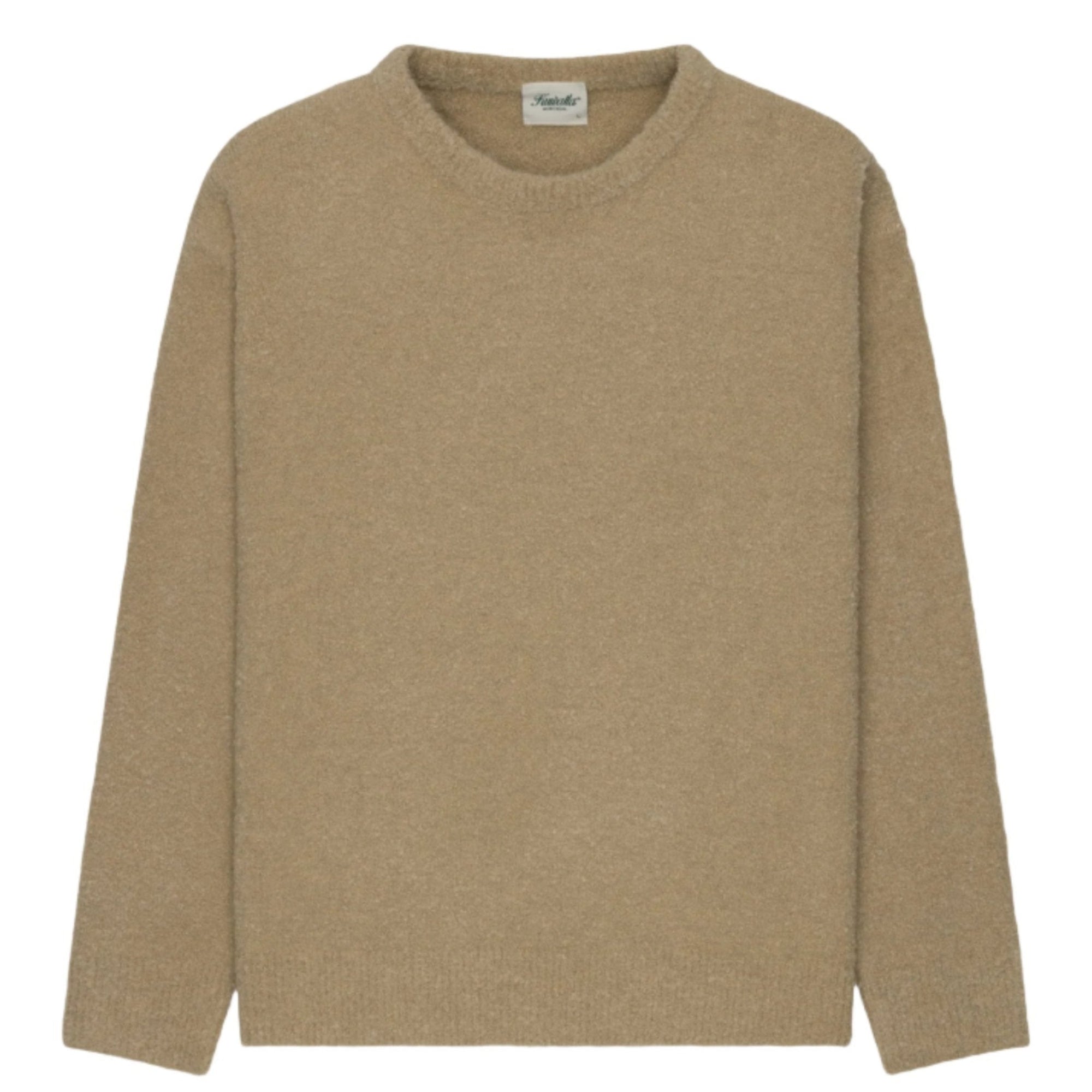 Beige Knitted Crewneck