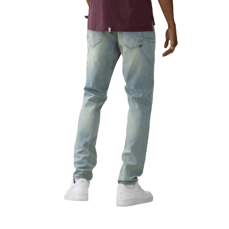 Mid Blue Performance Denim - Slim