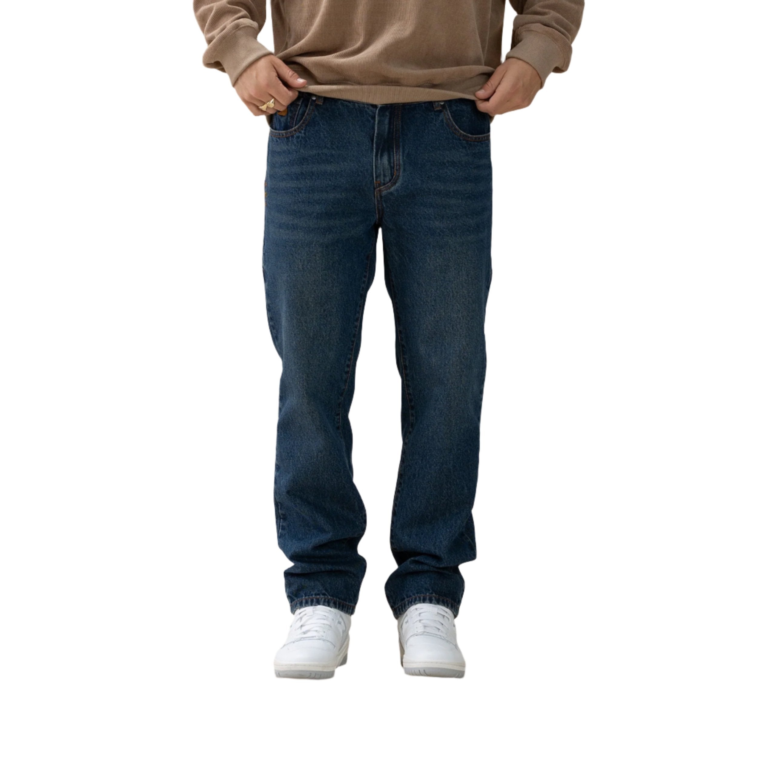 Dark Blue Performance Denim - Slim