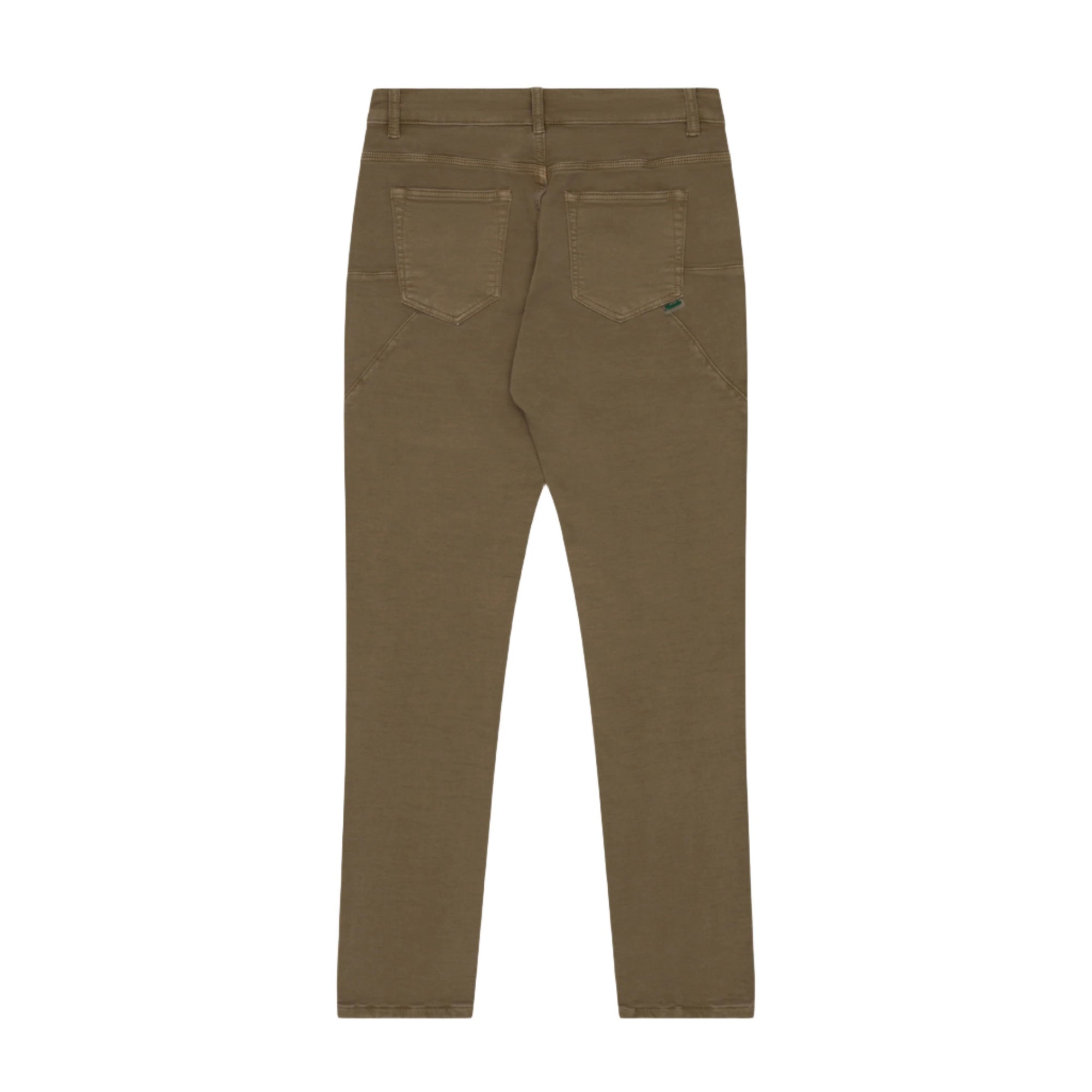 Taupe Super Stretch Knit Denim - Slim