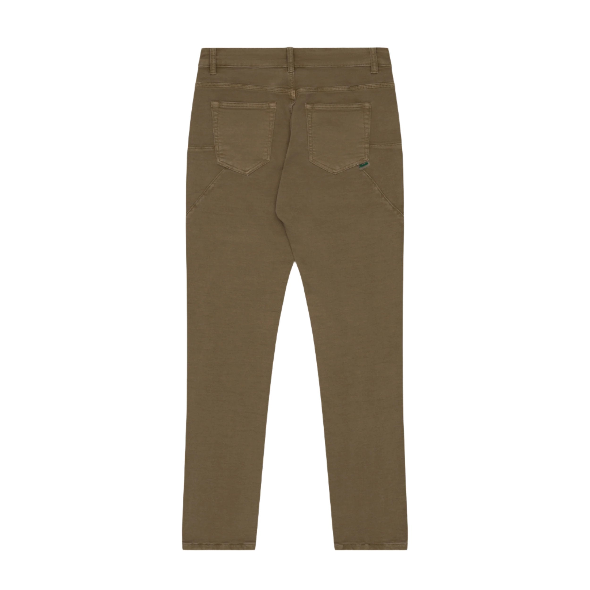 Taupe Super Stretch Knit Denim - Slim