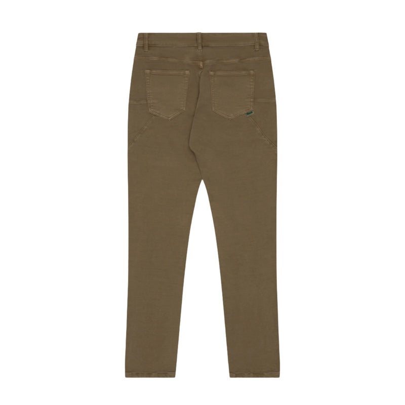 Taupe Super Stretch Knit Denim - Slim