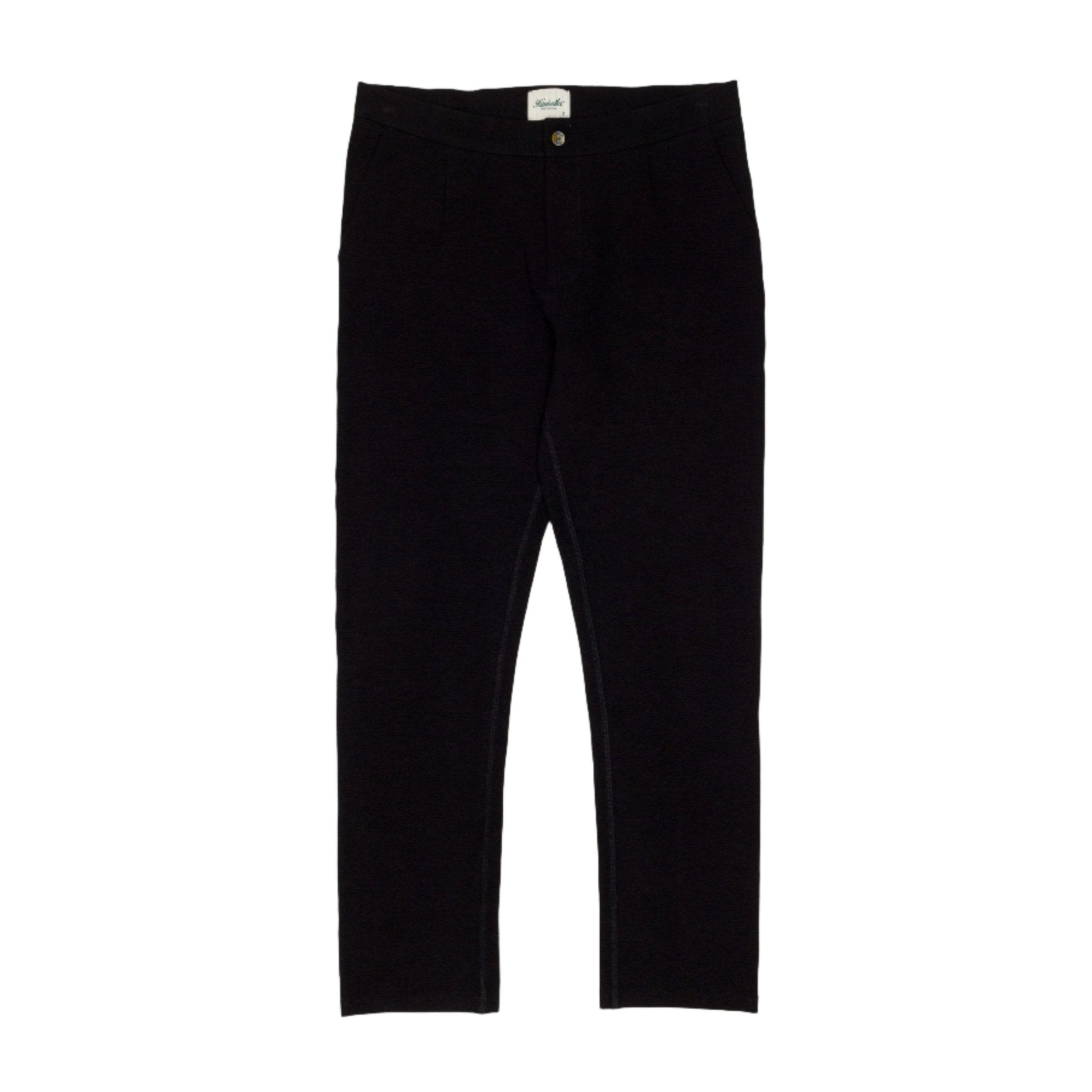 Black Pleated Lounge Trouser