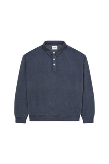 Chenille Polo - Dark Blue