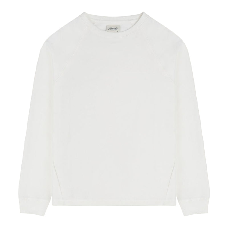 Contrast Waffle Crew - White