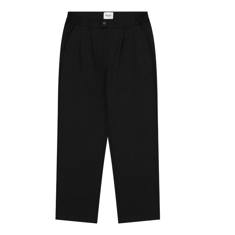 Double Pleat Pant - Black