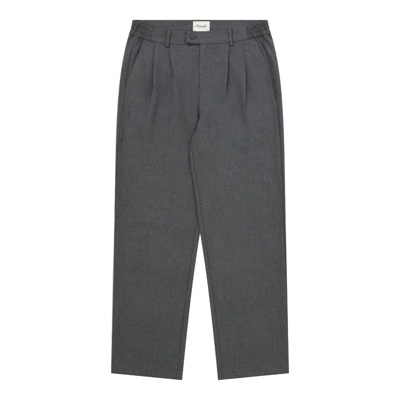 Double Pleat Pant - Charcoal