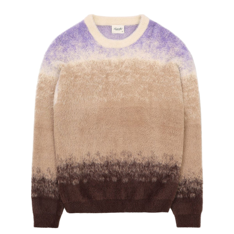 Gradient Knit Crew - Purple