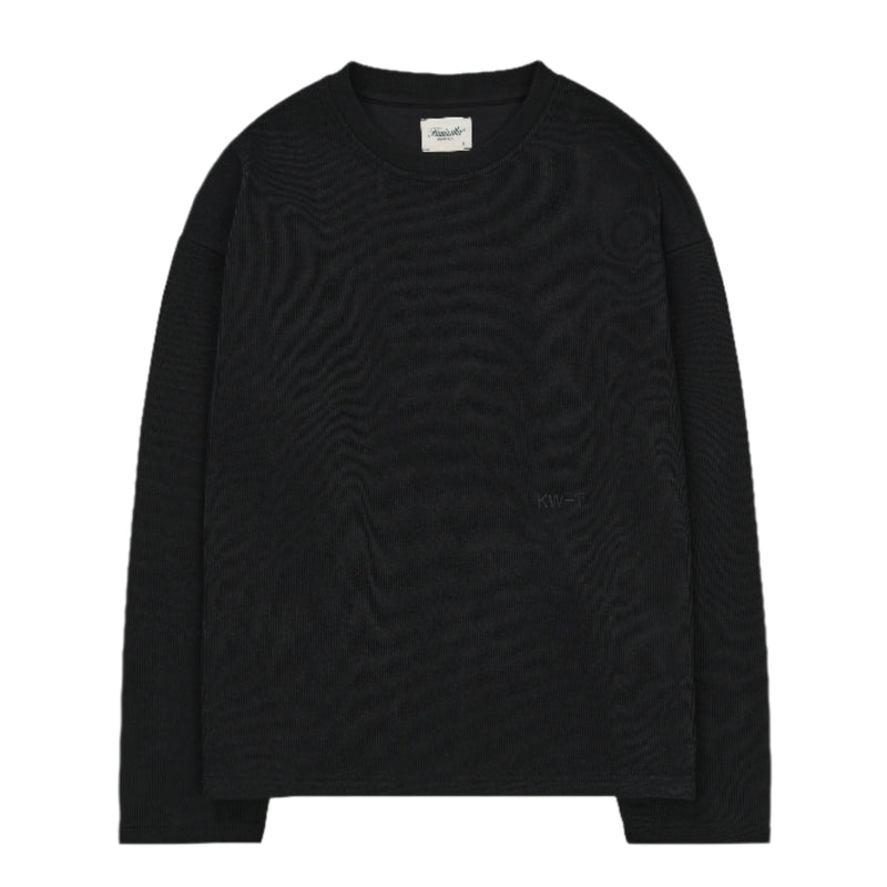 Heavy Knit Long Sleeve - Black