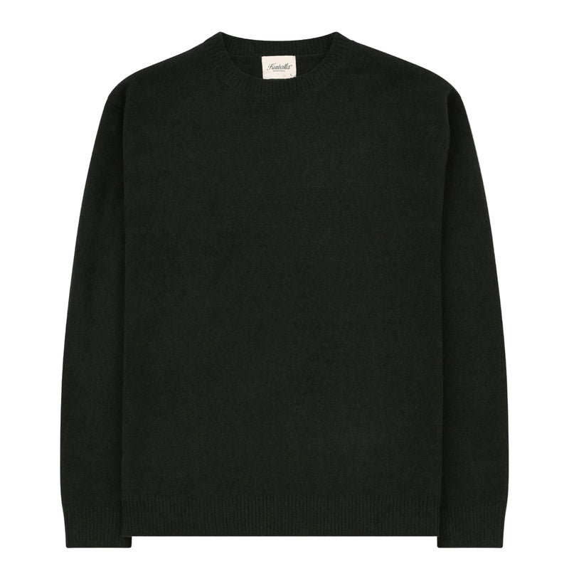 Textured Knit Crew - Pine