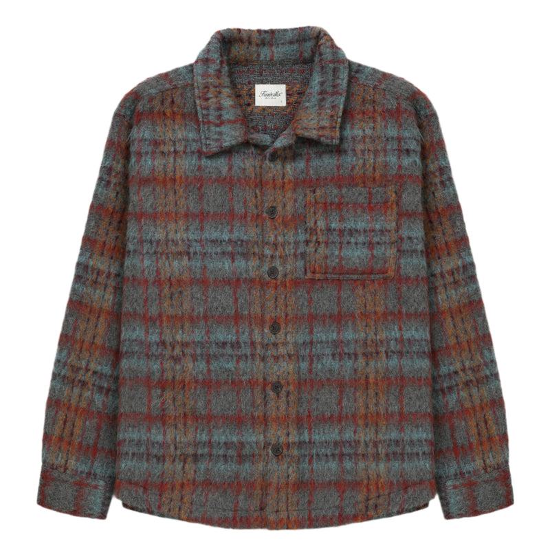 Faux Mohair Shirt - Navy