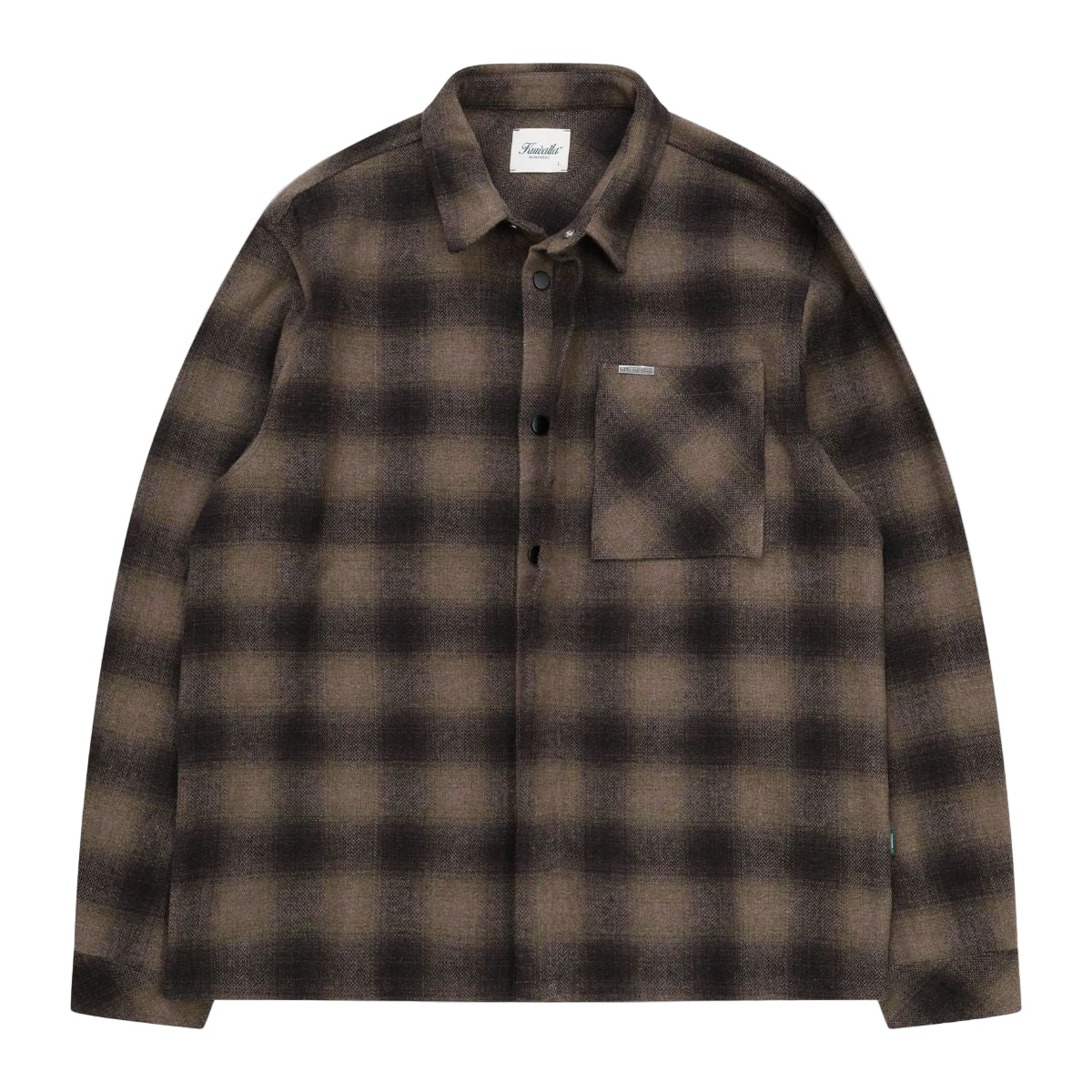 Plaid Pocket Shirt - Brown