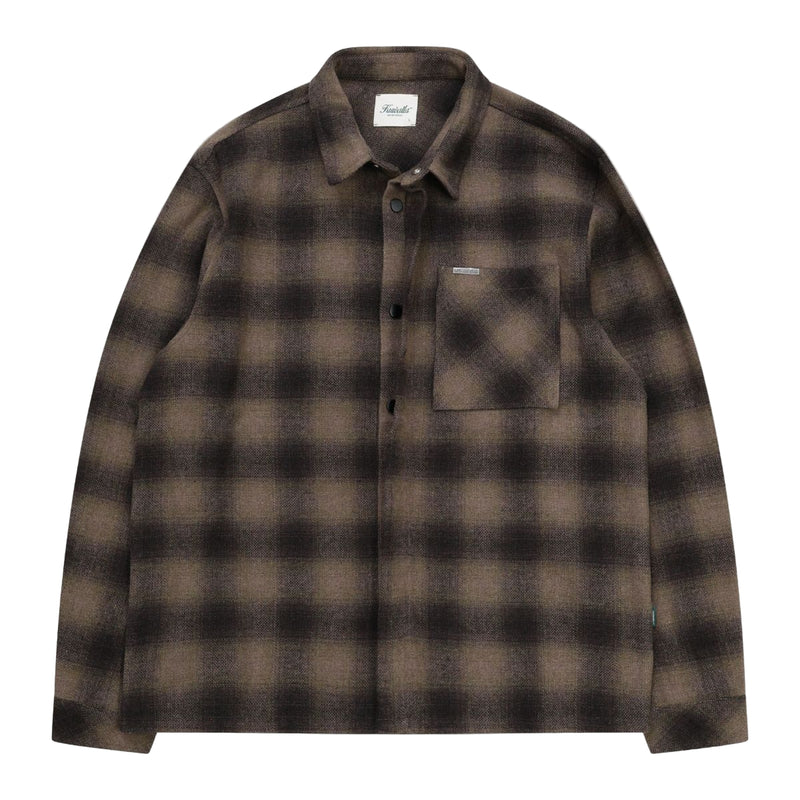 Plaid Pocket Shirt - Brown