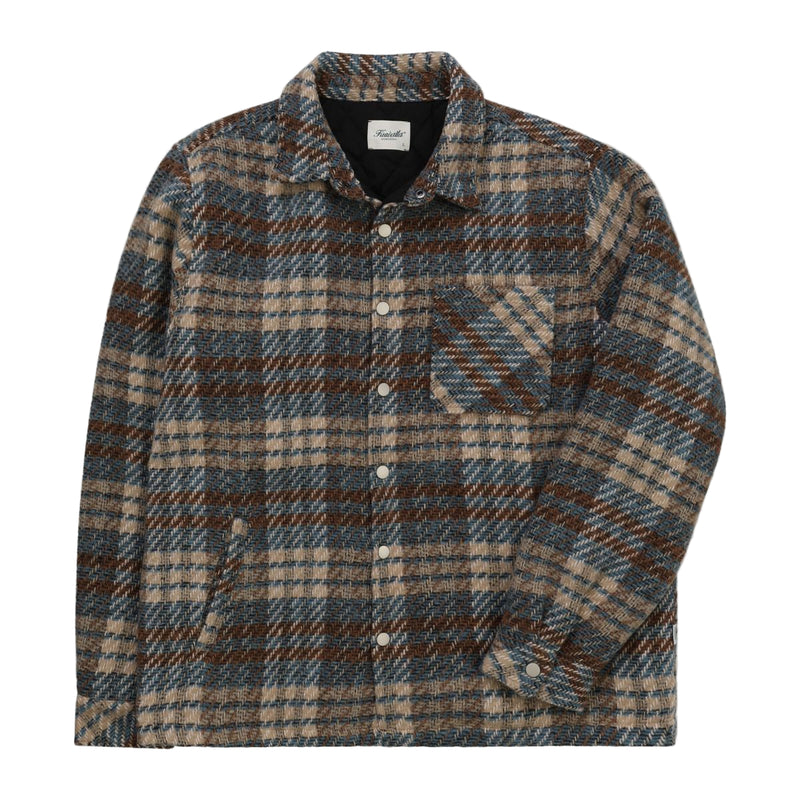 Heavyweight Plaid Jacket - Light Blue