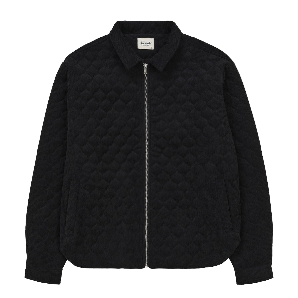Quilted Corduroy Jacket - Black