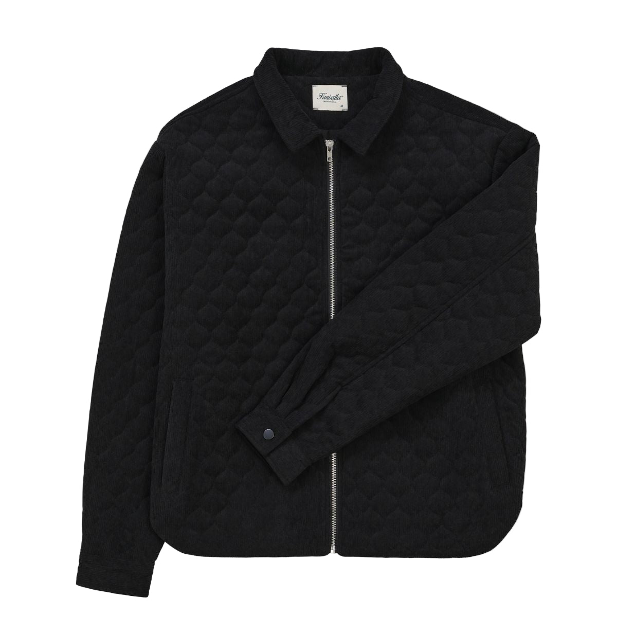 Quilted Corduroy Jacket - Black