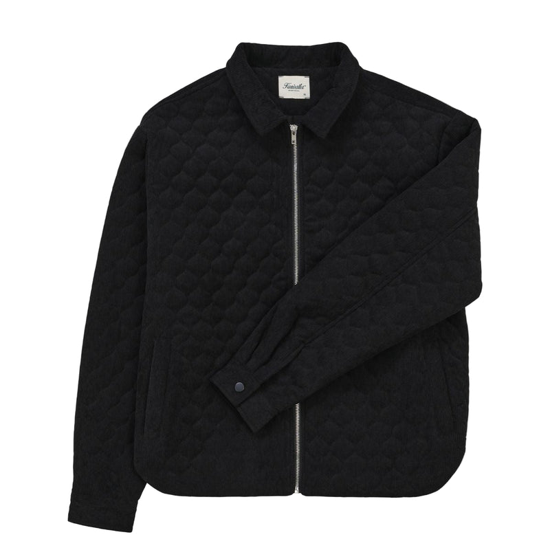 Quilted Corduroy Jacket - Black